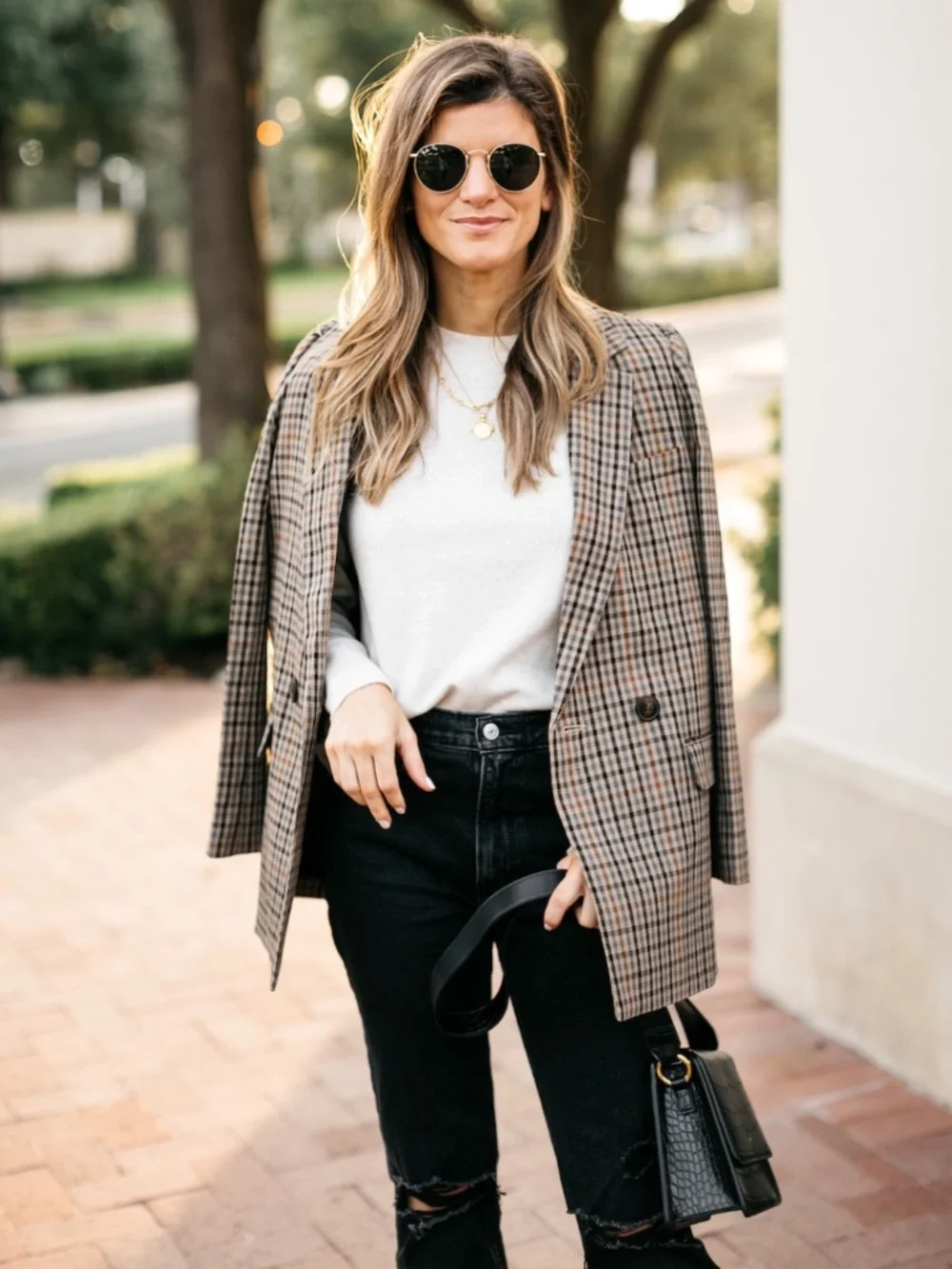 Madewell Dorset Blazer Coster Plaid Small